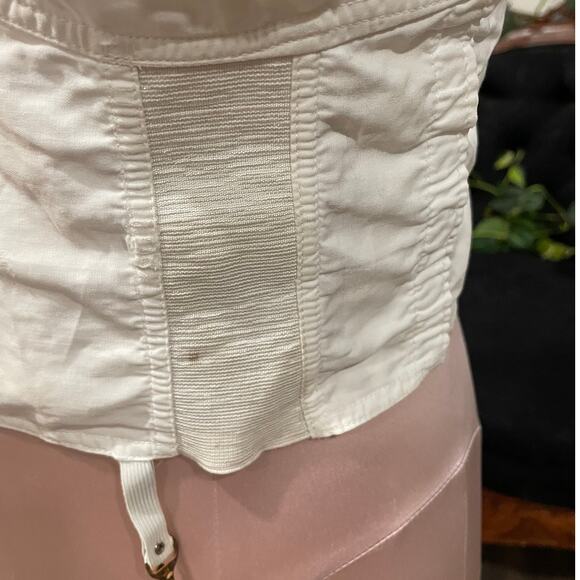Vintage 1930s Charmode Cotton Top Bra Size 38C White - Picture 2 of 10